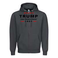 Smoke donald trump 2024 take america back Zipper Hoodie - baoMotion
