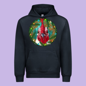Roaster Head Christmas Urban Hoodie Designed By Ranaportraitstore