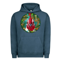 Pigment Midnight Navy Roaster Head Christmas Urban Hoodie - RanaPortraitStore