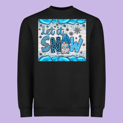 Let It Snow Heavyweight Sweatshirt Designed By Jahusdesignshop