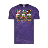 Cloud Purple Merry Christmas Gnomes Vintage Tee - BundleAndBundleShop