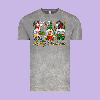 Merry Christmas Gnomes Vintage Tee Designed By Bundleandbundleshop