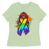 Matcha Pride ribbon Ladies Tee - FaDigitalArtStudio