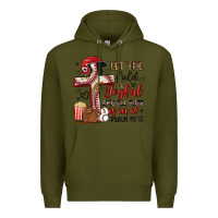 Army Green let the field be joyful and all that is in it Premium Hoodie - Artiststas