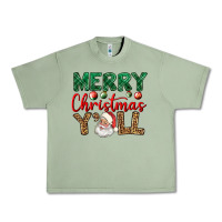 Oil Green merry christmas y'all Urban Heavy Tee - BundleAndBundleShop