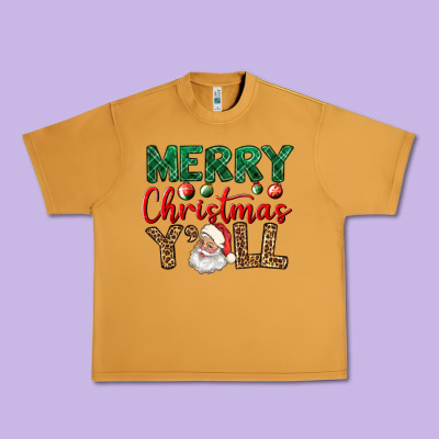 Merry Christmas Y'all Urban Heavy Tee Designed By Bundleandbundleshop