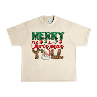 Sandshell merry christmas y'all Urban Heavy Tee - BundleAndBundleShop