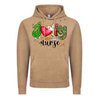 Vintage Coffee Jolly Nurse Black Vintage Hoodie - CowhideDigitalArt