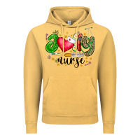 Vintage Mustard Jolly Nurse Black Vintage Hoodie - CowhideDigitalArt