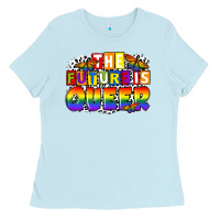 Baby Blue the future is queer Ladies Tee - FaDigitalArtStudio