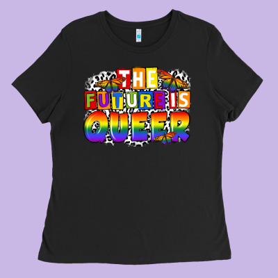 The Future Is Queer Ladies Tee Designed By Fadigitalartstudio