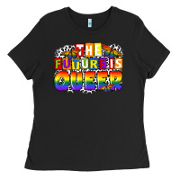 Black the future is queer Ladies Tee - FaDigitalArtStudio
