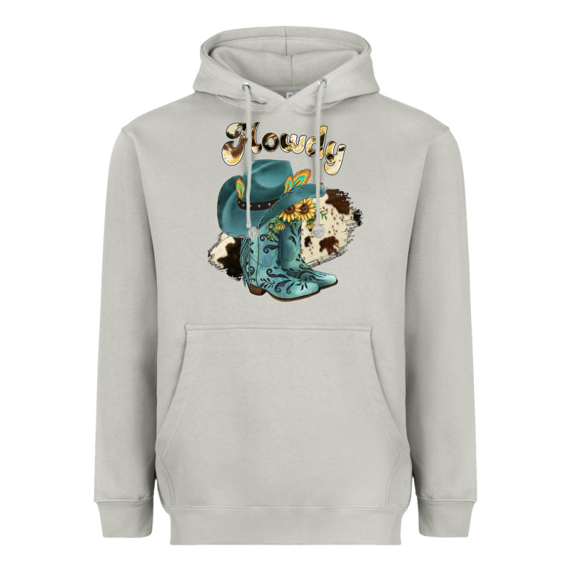 Howdy Heavyweight Hoodie by JahusDesignShop | Teevron