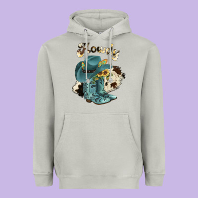Howdy Heavyweight Hoodie Designed By Jahusdesignshop