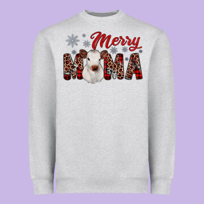 Merry Mama Heavyweight Sweatshirt Designed By Jahusdesignshop