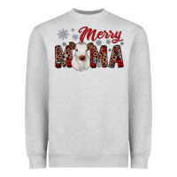 Heather Grey merry mama Heavyweight Sweatshirt - JahusDesignShop