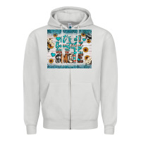 Dove Grey it’s a beautiful day to smile Zipper Hoodie - JahusDesignShop