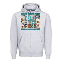 Heather Grey it’s a beautiful day to smile Zipper Hoodie - JahusDesignShop