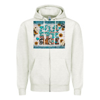 Oatmeal Heather it’s a beautiful day to smile Zipper Hoodie - JahusDesignShop