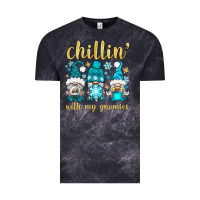 Cloud Black chillin' with my gnomies Vintage Tee - BundleAndBundleShop