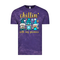 Cloud Purple chillin' with my gnomies Vintage Tee - BundleAndBundleShop