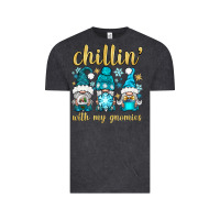 Vintage Black chillin' with my gnomies Vintage Tee - BundleAndBundleShop