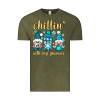 Vintage Olive chillin' with my gnomies Vintage Tee - BundleAndBundleShop