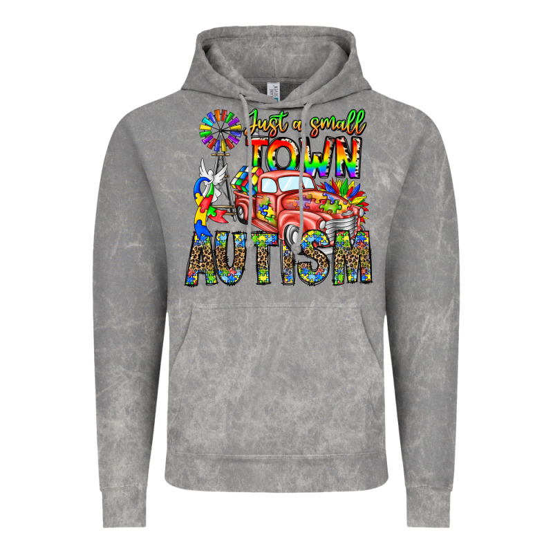 Just A Girl Small Town Autism Vintage Hoodie by CowhideDigitalArt | Teevron