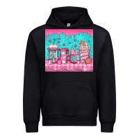 Black pink christmas coffee Urban Hoodie - Jasminsmagicworld