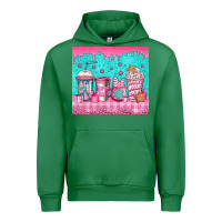 Emerald pink christmas coffee Urban Hoodie - Jasminsmagicworld