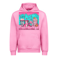 Fuchsia Pink pink christmas coffee Urban Hoodie - Jasminsmagicworld