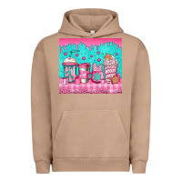 Pigment Burro pink christmas coffee Urban Hoodie - Jasminsmagicworld