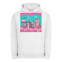 Pigment Lunar Rock pink christmas coffee Urban Hoodie - Jasminsmagicworld