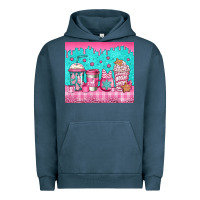Pink Christmas Coffee Urban Hoodie | Teevron