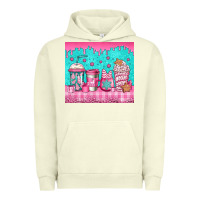 Pigment Pistachio pink christmas coffee Urban Hoodie - Jasminsmagicworld