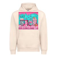 Sandshell pink christmas coffee Urban Hoodie - Jasminsmagicworld