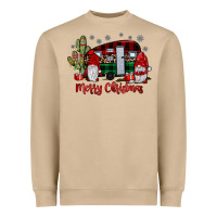 Merry Christmas Gnome Caravan Heavyweight Sweatshirt | Teevron
