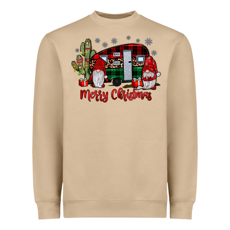 Merry Christmas Gnome Caravan Heavyweight Sweatshirt by JahusDesignShop | Teevron