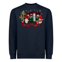 Navy merry christmas gnome caravan Heavyweight Sweatshirt - JahusDesignShop