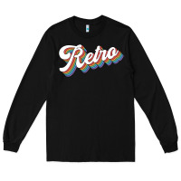 Black retro colorful Long Sleeve Tee - chombo