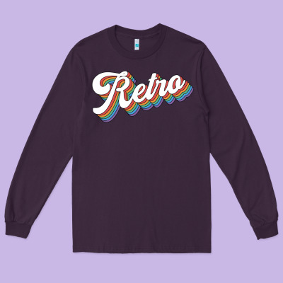 Retro Colorful Long Sleeve Tee Designed By Chombo