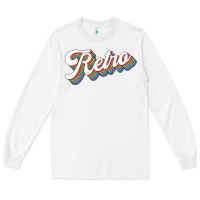 White retro colorful Long Sleeve Tee - chombo