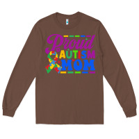 Chestnut Proud Autism Mom Long Sleeve Tee - CowhideDigitalArt
