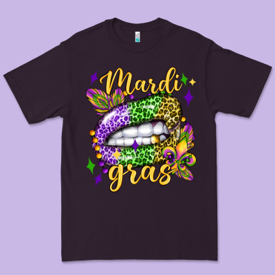 Mardi Gras With  Lip Olivia Premium Tee Designed By Oliviacreatesart