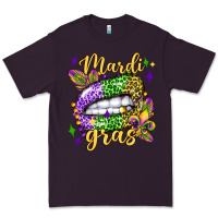 Plum mardi gras with  lip olivia Premium Tee - OliviaCreatesArt