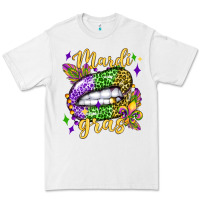 White mardi gras with  lip olivia Premium Tee - OliviaCreatesArt