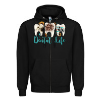 Black dental life Zipper Hoodie - JahusDesignShop