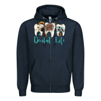 Navy dental life Zipper Hoodie - JahusDesignShop