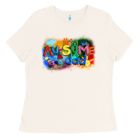 Bone Au-some dad Autism Ladies Tee - FaDigitalArtStudio