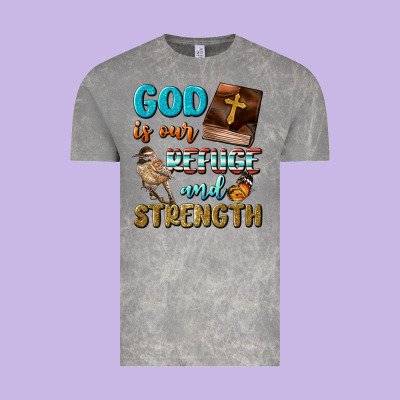 God Is Our Refuge And Strength Vintage Tee Designed By Bundleandbundleshop